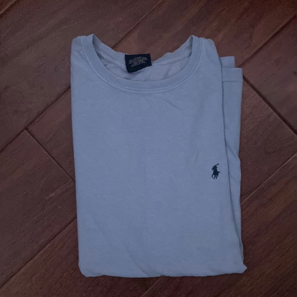 baby blue ralph lauren polo tee